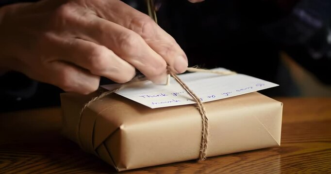 Tying a Brown Paper Package with Twine