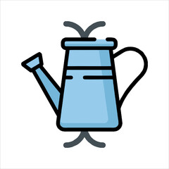 vector illustration of a teapot