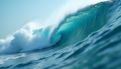 Rolling ocean wave