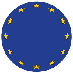 The geometric shape of the EU flag in the form of a sphere. The concept of statehood