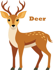 Fototapeta premium deer vector illustration