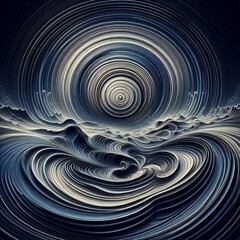 A series of concentric circles of