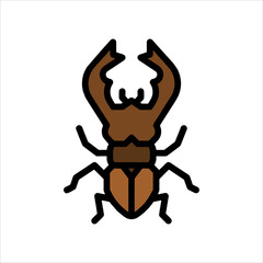vector illustration of a cartoon bug