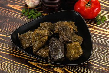 Stuffed dolma - meat in grape leaves