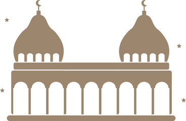 Islamic mosque vector shapes silhouette. window frames silhouette. Traditional arch template design for decoration. Oriental minimal elements. Ramadan Muslim