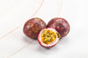 Tropical exotic Maracuya Passion fruit