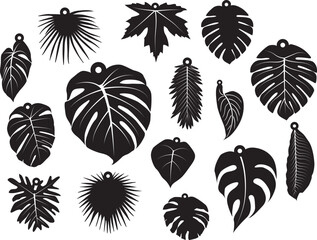 Tropical Leaf Earrings, Tropical Leaves Earing, Monstera Earring