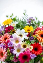 bunch of flowers that are in a vase