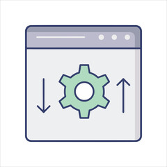 gear icon vector illustration