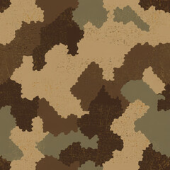 Abstract background textured grungy appearance predominantly brown beige Digital Camouflage Marine
