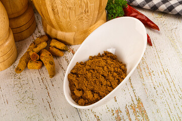 Indian cuisine - curry powder for culinary