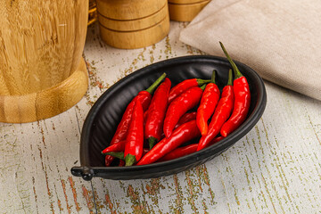 Red hot chili pepper heap