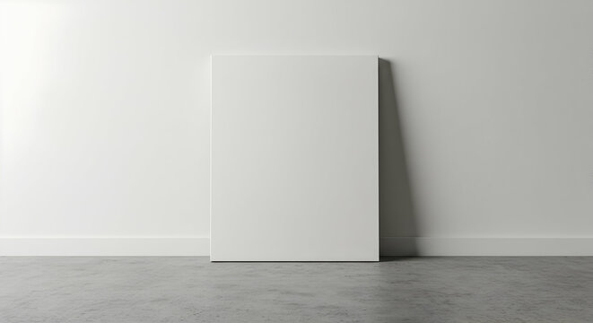 Blank White Canvas Mockup Perfect for showcasing your artwork designs or photography prints easily customizable and adaptable for various projects
