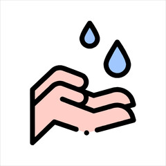 hand holding a sign