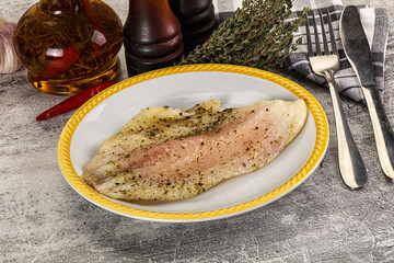 Baked tilapia fish with spices