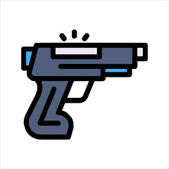 gun icon vector illustration