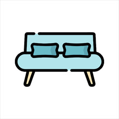 sofa isolated on white