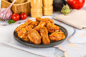 Grilled spicy chili chicken wings