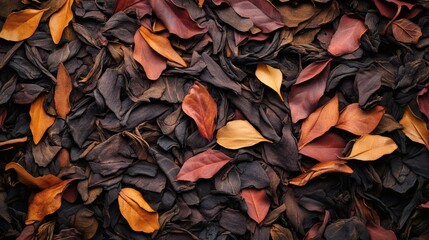 Autumn leaves texture background, nature detail, fall foliage, design element