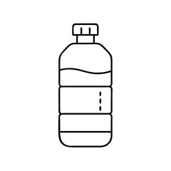 chlorine bottle icon, chlorine bottle line art - simple line art of chlorine bottle, perfect for chlorine bottle logos and icons