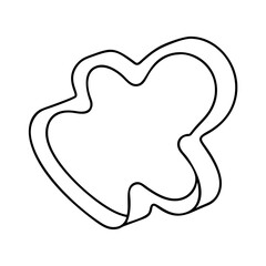 cookie cutter icon, cookie cutter line art - simple line art of cookie cutter, perfect for cookie cutter logos and icons