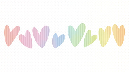 Background image, colorful love image, shows the variety and beauty of love.