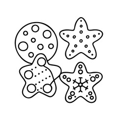 decorated cookies icon, decorated cookies line art - simple line art of decorated cookies, perfect for decorated cookies logos and icons