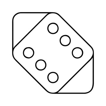recommend clip art: dice six sided die icon, dice six sided die line art - simple line art of dice six sided die, perfect for dice six sided die logos and icons