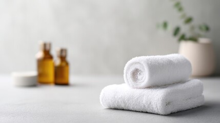 close-up massage setting with serene ambiance