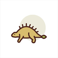 vector illustration of a dinosaur