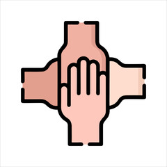 hand with gun