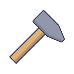 hammer isolated on white