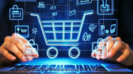 Digital shopping cart interface, online commerce