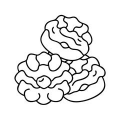 apple fritter icon, apple fritter line art - simple line art of apple fritter, perfect for apple fritter logos and icons