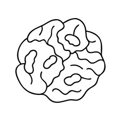 apple fritter icon, apple fritter line art - simple line art of apple fritter, perfect for apple fritter logos and icons