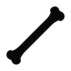 bone icon vector on white background.