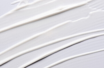 The texture of a cosmetic cream for the body or face