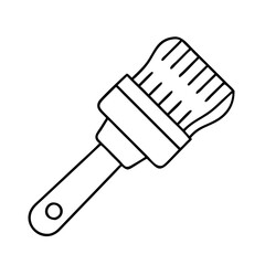 bbq sauce brush icon, bbq sauce brush line art - simple line art of bbq sauce brush, perfect for bbq sauce brush logos and icons