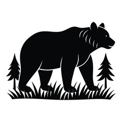vector illustration of a bear