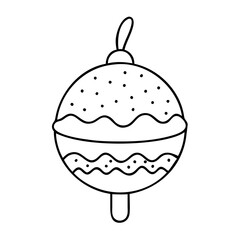 cake pop icon, cake pop line art - simple line art of cake pop, perfect for cake pop logos and icons
