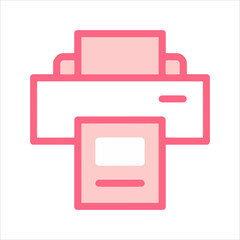 printer icon vector illustration