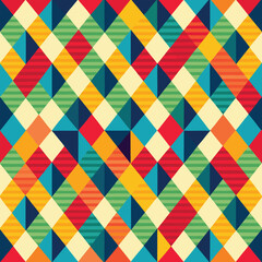 seamless geometric  vector colorful pattern.