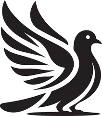A Pigeon Vector Art Illustration EPS File
