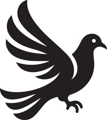 A Pigeon Vector Art Illustration EPS File
