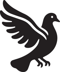 A Pigeon Vector Art Illustration EPS File
