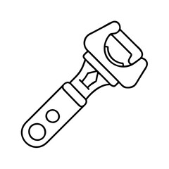 paint can opener icon, paint can opener line art - simple line art of paint can opener, perfect for paint can opener logos and icons