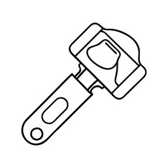 paint can opener icon, paint can opener line art - simple line art of paint can opener, perfect for paint can opener logos and icons