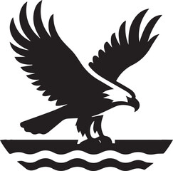 Beautiful Black Eagle Vector Silhouette Art This Is An Editable And Printable Vector Eps File
