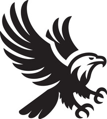 Beautiful Black Eagle Vector Silhouette Art This Is An Editable And Printable Vector Eps File

