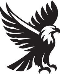 Beautiful Black Eagle Vector Silhouette Art This Is An Editable And Printable Vector Eps File
